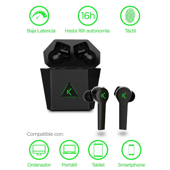 Auriculares KSIX TP-8427542116471_BXTWGM01_Vendor Negro Auriculares KSIX TP-8427542116471_BXTWGM01_Vendor Negro