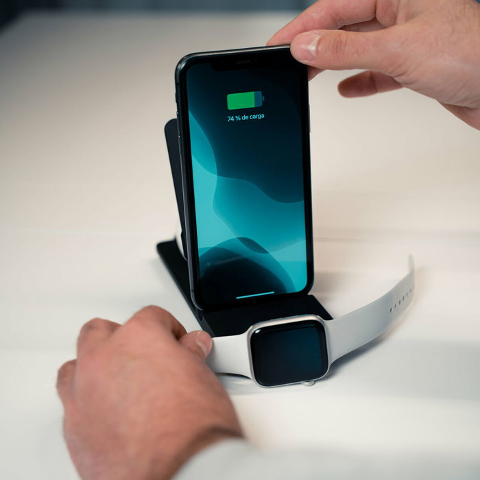Cargador Inalámbrico KSIX Apple-compatible 15W Cargador Inalámbrico KSIX Apple-compatible 15W