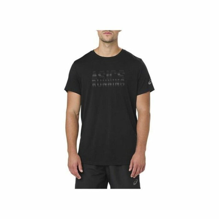 Camiseta de Manga Corta Hombre Asics GRAPHIC SS TOP Negro (USA) XL