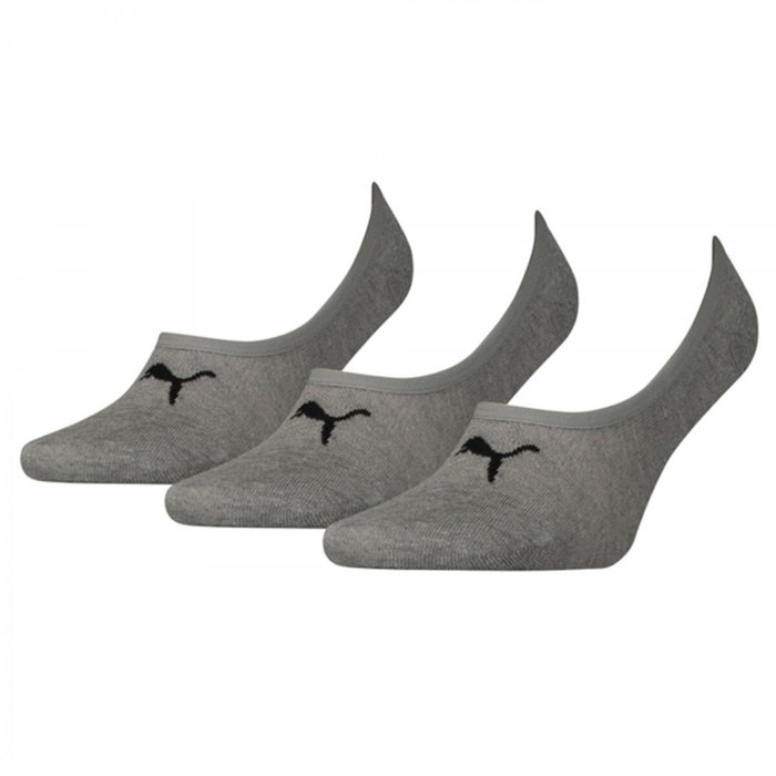 Calcetines Tobilleros Deportivos Puma FOOTIE (3 Pares) Gris Calcetines Tobilleros Deportivos Puma FOOTIE (3 Pares) Gris