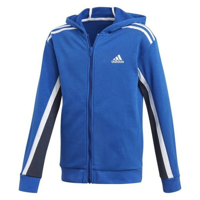 Sudadera con Capucha Niño Adidas B BOLD FZ HD Azul XS Sudadera con Capucha Niño Adidas B BOLD FZ HD Azul XS