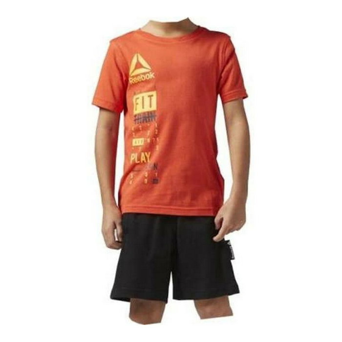 Conjunto Deportivo para Niños Reebok BK4380 Naranja 5 Años Conjunto Deportivo para Niños Reebok BK4380 Naranja 5 Años