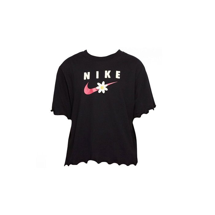 Camiseta de Manga Corta Infantil TEE ENERGY BOXY FRILLY Nike DO1351 Negro L