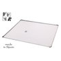 VR Bandeja Rectangular con Borde de Aluminio 48x34x0.5 cm (Pack de 6)
