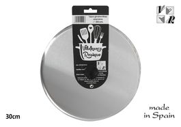 Tapa volteadora de tortillas VR 30 x 30 x 2 cm 27 x 27 x 3 cm Aluminio