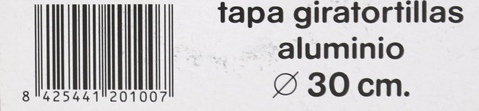 VR Tapa Giratortillas de Aluminio con Asa, Diámetro 30 cm para Comal o Parrilla (12 Unidades)