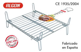 Algon Bbq Parrilla Barbacoa Doble Zincada 30 cm x 35 cm (5 Unidades)