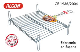 Algon Bbq Parrilla Barbacoa Doble Zincada 35 x 40 cm (5 Unidades)