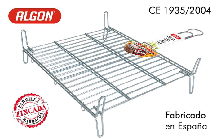Algon Bbq Parrilla Barbacoa Doble Zincada 40 x 45 cm (5 Unidades) Algon Bbq Parrilla Barbacoa Doble Zincada 40 x 45 cm (5 Unidades)