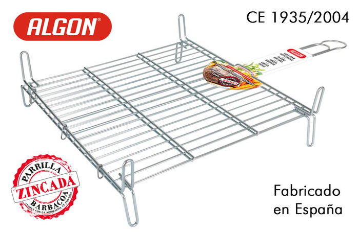 Algon Bbq Parrilla Barbacoa Doble Zincada 45 cm x 45 cm (5 Unidades) Algon Bbq Parrilla Barbacoa Doble Zincada 45 cm x 45 cm (5 Unidades)
