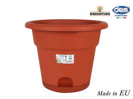 Maceta con Plato Dem Resistente Marrón