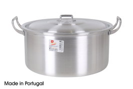 Mi Cocina Cacerola con Asas y Tapa de Aluminio 32 cm 12,5 Lt (Pack de 3 Unidades)