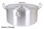 Mi Cocina Cacerola Aluminio con Tapa y Asas 38 cm 20 Litros (2 Unidades)