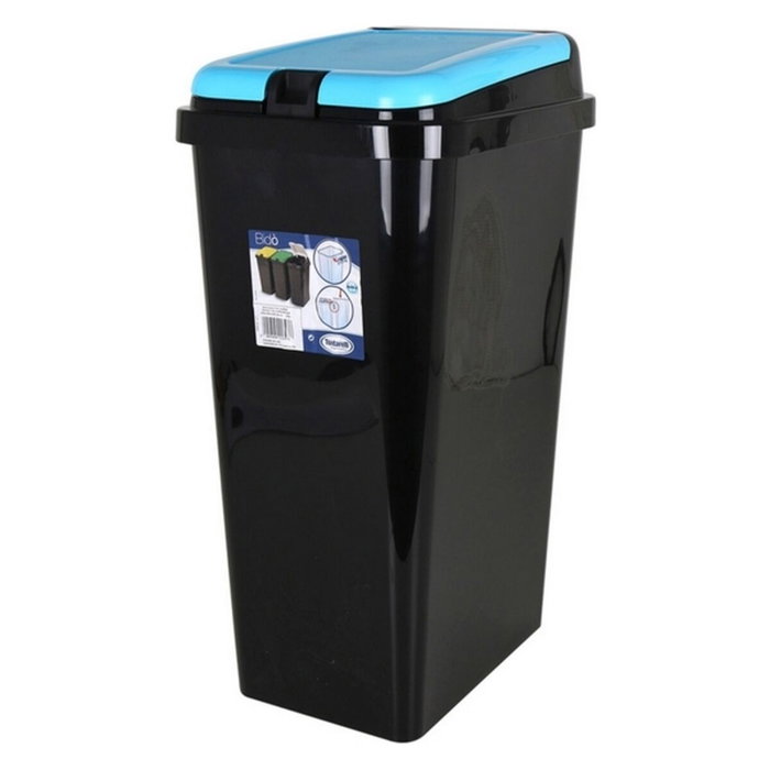 Cubo para la Basura Tontarelli 45 L Plástico Rectangular (40 X 29 x 65 cm) Verde