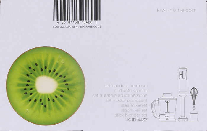 Kiwi Set Batidora-Picadora 1000W 1L, 22x27x14 cm