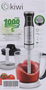Kiwi Set Batidora-Picadora 1000W 1L, 22x27x14 cm