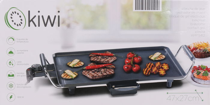 Kiwi Plancha Asar Eléctrica 47x27 cm