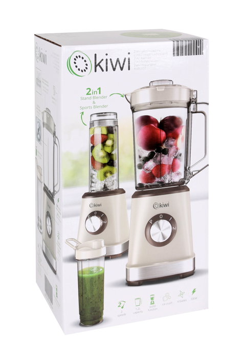 Kiwi Batidora-Licuadora 2 en 1, 500W, 1.2L