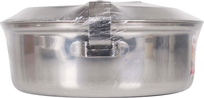 Quttin - Fiambrera con Plato de Acero Inoxidable, 21 cm de Diámetro (6 Unidades)