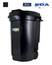 Eda Cubo Basura con Ruedas 110 Lt (Ancho 58 cm, Alto 81 cm, Largo 58 cm) (2 Unidades)