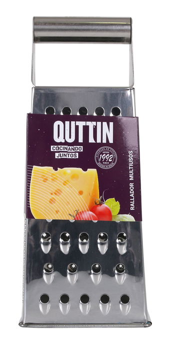 Quttin Rallador Multiusos 4 Caras Acero Inoxidable 20 cm (12 Unidades) Quttin Rallador Multiusos 4 Caras Acero Inoxidable 20 cm (12 Unidades)