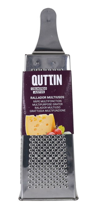 Quttin Rallador Multiusos 4 Caras Acero Inoxidable 20 cm (12 Unidades) Quttin Rallador Multiusos 4 Caras Acero Inoxidable 20 cm (12 Unidades)