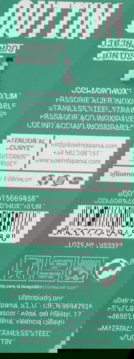 Quttin Colador Acero Inox 10 cm (24 Unidades) Quttin Colador Acero Inox 10 cm (24 Unidades)