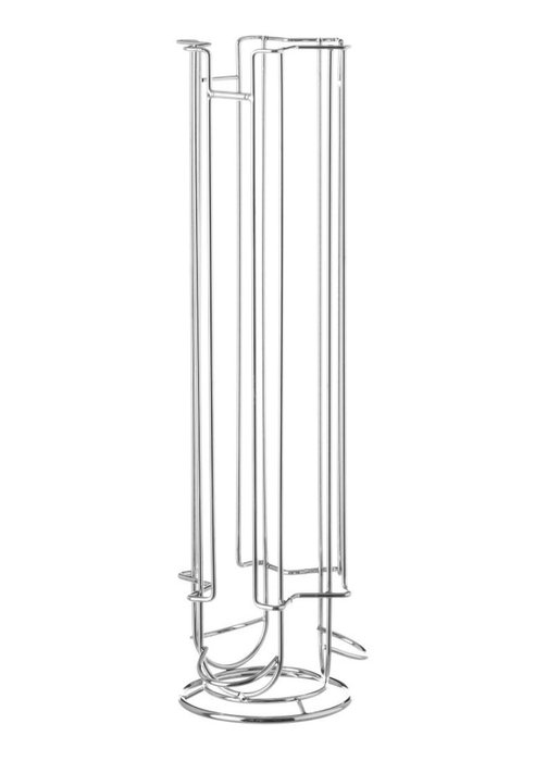Quttin Soporte para 24 Cápsulas de Café, Organizador de Cápsulas Nespresso y Nescafé Dolce Gusto, Medidas 12x43 cm (6 Unidades)