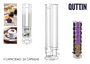 Quttin Soporte para 24 Cápsulas de Café, Organizador de Cápsulas Nespresso y Nescafé Dolce Gusto, Medidas 12x43 cm (6 Unidades)