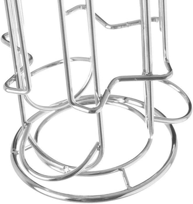 Quttin Soporte para 24 Cápsulas de Café, Organizador de Cápsulas Nespresso y Nescafé Dolce Gusto, Medidas 12x43 cm (6 Unidades)