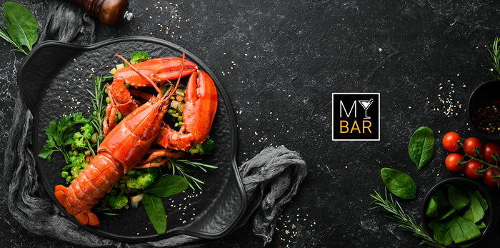 My Bar Tenazas para Marisco, Acero Zinc, 18 x 4.2 cm, 115 g, Color Plateado (12 Unidades)