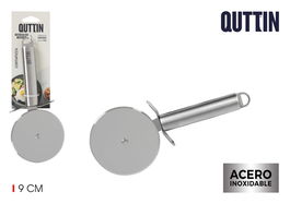 Quttin Cortapizza Acero Inoxidable Plateado 9 cm (12 Unidades)