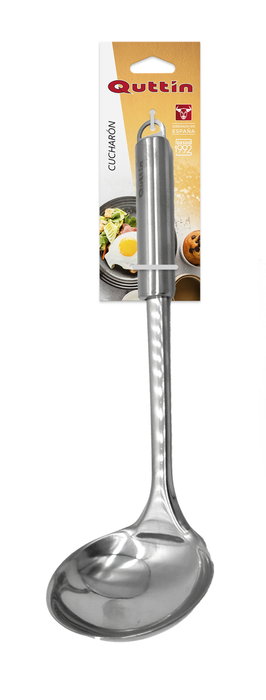 Quttin Cucharon Ss Silver 30cm con dimensiones 35 x 9 x 6,5 cm (12 Unidades)