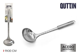 Quttin Cucharon Ss Silver 30cm con dimensiones 35 x 9 x 6,5 cm (12 Unidades)