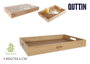 Quttin Bandeja Bambú 40 x 27 x 4.6 cm (6 Unidades)