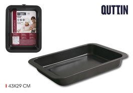 Quttin Bandeja Rectangular 42x31.5 cm, 0.5 mm Grosor (12 Unidades)