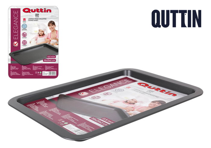 Quttin Bandeja Plana 38x25 cm 0.5mm (12 Unidades) Quttin Bandeja Plana 38x25 cm 0.5mm (12 Unidades)