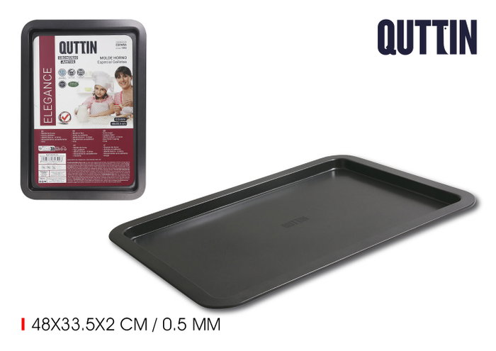 Quttin Bandeja Plana 48 x 33.5 cm con Grosor de 0.5 mm (12 Unidades)