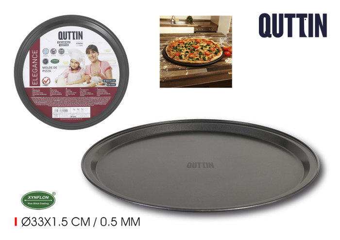 Quttin Plato Pizza 33 cm x 1.5 cm / 0.5 mm (12 Unidades)