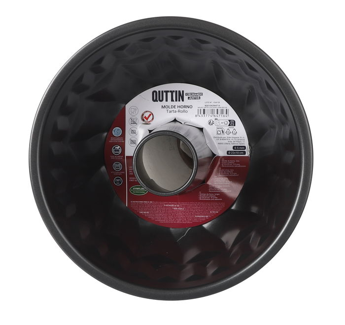 Quttin Molde Tartas Redondo 22 cm x 10 cm Grosor 0.5 mm (12 Unidades)