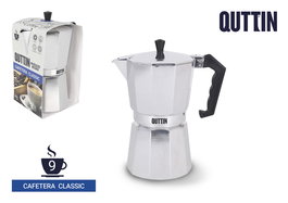 Cafetera Italiana Quttin Acero Inoxidable Aluminio