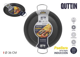 Paellera Quttin Antiadherente Negro