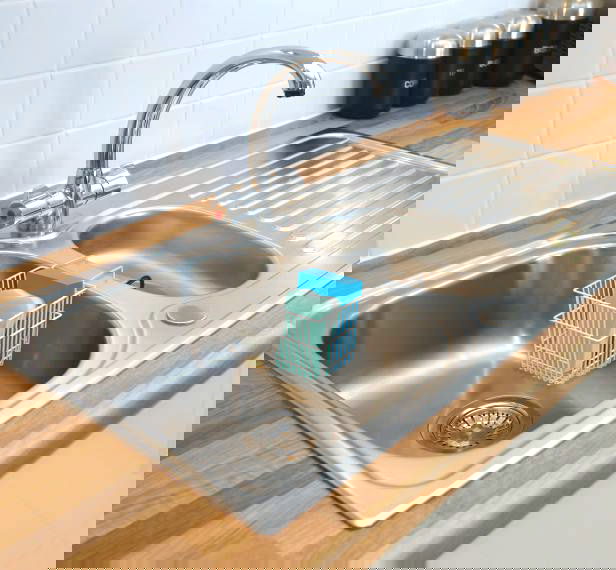 Confortime Organizador Estropajos 17 cm x 12.1 cm x 11.4 cm (12 Unidades)