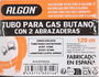 Algon Bbq Tubo de Gas Butano 120 cm con Abrazaderas (12 Unidades)
