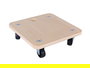 Bricotec Base De Madera C/Ruedas 30x30 cm Carga 5.98 kg (4 Unidades)