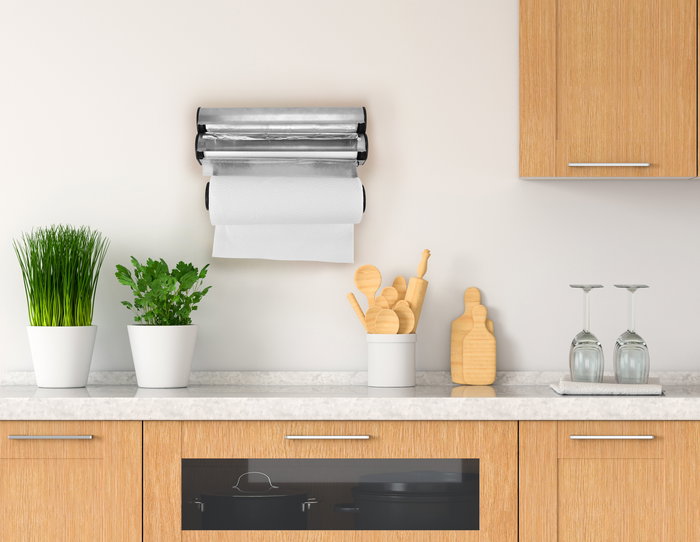 Quttin Dispensador Aluminio-Film-Papel 34 cm x 20 cm x 7 cm (6 Unidades)