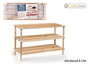 Confortime Zapatero de Madera 3 Pisos, 63 x 26 x 48.5 cm (6 Unidades)