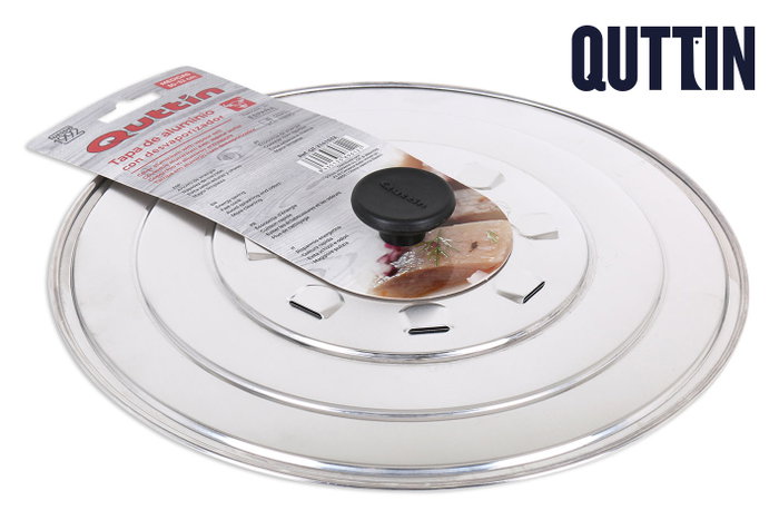 Quttin Tapa con Desvaporizador de Aluminio 32 cm (12 Unidades)