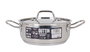 Quttin Cacerola con Tapa de Acero Inoxidable 20 cm 0.8 mm 2.5 L (4 Unidades)