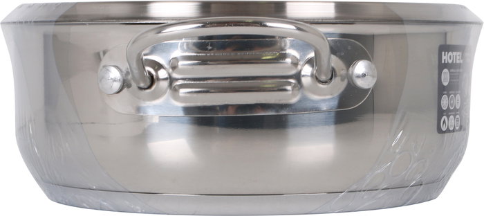 Quttin Cacerola con Tapa Acero Inoxidable 22 cm 0.8 mm (4 Unidades)